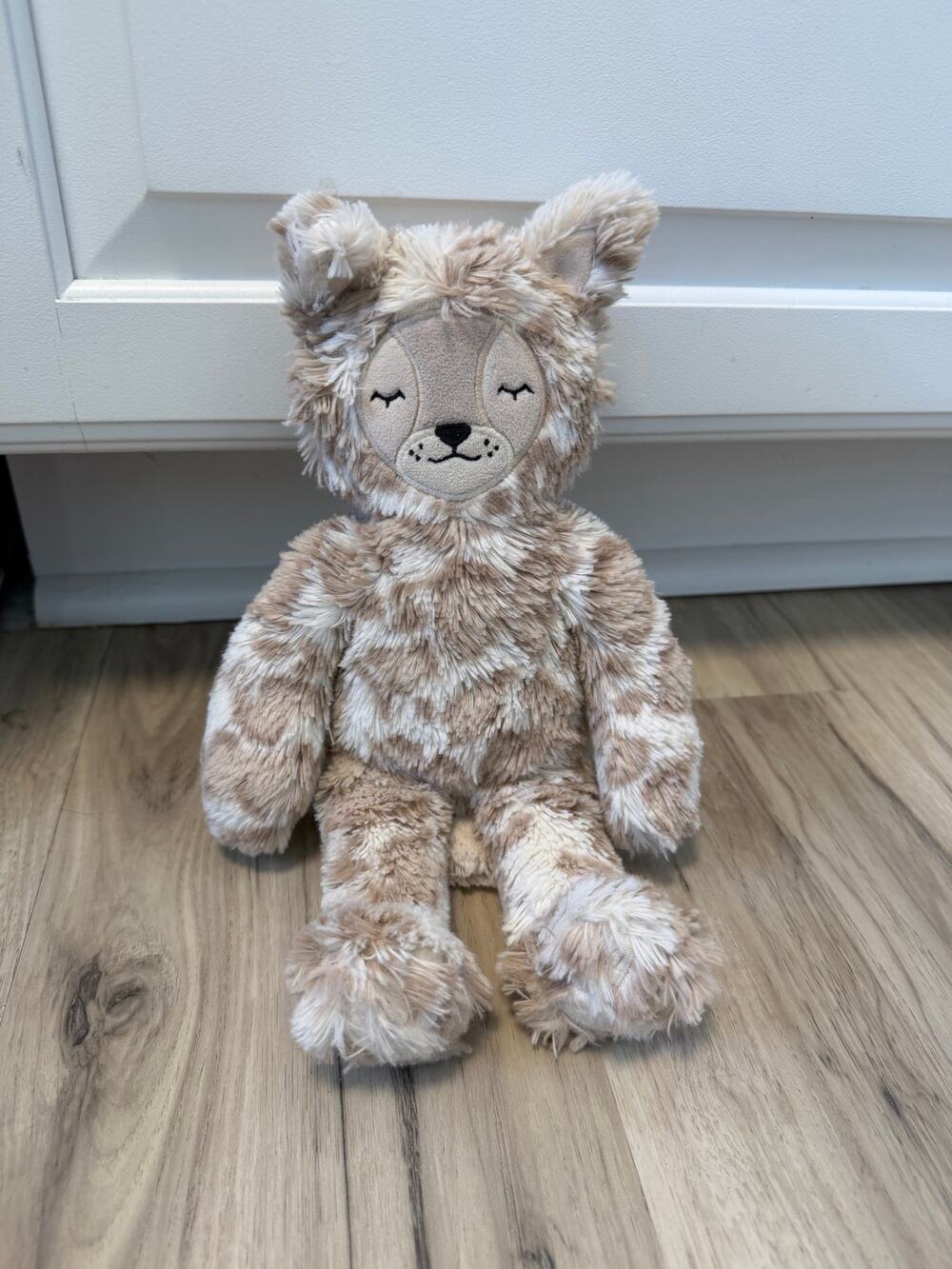 Slumberkins Lynx Kin 14" Plush Stuffed Animal Spotted Tan Cream